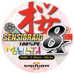 Sakura Sensibraid X8 Multi 0, 12mm 300m Fonott Főzsinór (SAPFN00040-12-MULT)