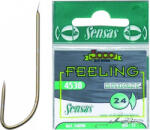 SENSAS Feeling 4530 Bronz 18 Lapkás, Szakáll Nélküli Keszegező Horog 15db (54120)