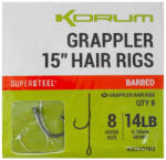 Korum Grappler Hair Rigs 38cm 10 Szakállas Füles Monofil Előkötött Horog (K0310163)