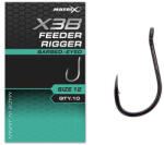 Matrix X3B Feeder Rigger 14 Barbed Füles, Szakallás Horog 10db (GHK209)