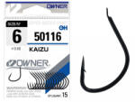 Owner Hooks Kaizu 50116 3 Lapkás, Szakállas Pontyozó Horog 14db (O50116-3)