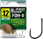 Owner Hooks FDH-0 12 Füles, Szakállas Feeder Horog 11db (56940-012)