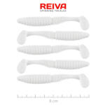Reiva Zander Power Shad 8cm 3, 18gr 5db/cs (Fehér) Plasztik csali (9901-801)