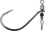 Gamakatsu Preda Swivel Shot Black Hooks #1/0 Horog Forgóval (185068-100)