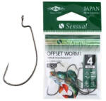Mikado Sensual Offset Worm 1 Füles Szakállas Offset Horog 5db (HS2315-1BN)