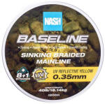 Nash Baseline Sinking UV Yellow 0.35mm 1200m Fonott Főzsinór (T6015)