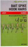 Korum Bait Spike Hook Hairs Barbed 12 Füles, Szakállas Csalitüskés Horog 5db (K0310323)