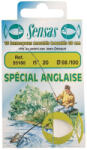 SENSAS Waggler Round Bend 60cm 0, 08mm 18 Monofil Előkötött Horog 10db (55167)