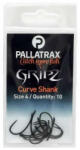 Pallatrax Gripz Curve Shank 8 Füles, Szakáll Nélküli Bojlis Horog 10db (PXPS1257)