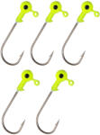 Nevis Gumihal fej sárga 4/0 5gr 5db/cs Jig fej (8560-541)