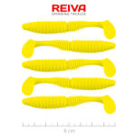 Reiva Zander Power Shad 8cm 3, 18gr 5db/cs (Citromsárga) Plasztik csali (9901-802)