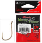 Mikado Method Feeder W/Barb 6 Arany Füles, Szakállas Pontyozó Horog 10db (HMF12-6)