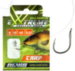 Nevis 10 Szakállas, Füles 40cm 0, 20mm Monofil Előkötött Pontyozó Horog 10db (5704-010)