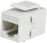 StarTech - Startech C6KEYCOUPLWH CAT 6 RJ45 csatlakozóaljzat Fehér (C6KEYCOUPLWH)