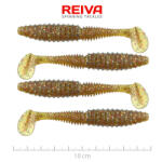 Reiva Zander Power Shad 10cm 7, 05gr 4db/cs (Barna Flitter) Plasztik csali (9901-104)