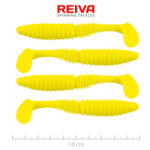 Reiva Zander Power Shad 10cm 7, 05gr 4db/cs (Citromsárga) Plasztik csali (9901-102)