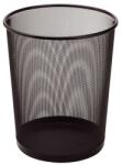 SAKOTA 21 L fekete fémhálós papírkosár (DKC1396) - officedepot