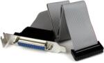 StarTech - Alacsony profilú, 40 cm-es párhuzamos port header kábeladapter konzollal - DB25 (F) - IDC26 - PLATE25F16LP (PLATE25F16LP)
