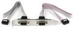 StarTech - Dual DB9 Serial Port Bracket to 10 Pin Header (PLATE9M2P16) (PLATE9M2P16)