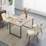  Mccaslin Étkezőszékek Bársony 2 darabos szett, krém színű