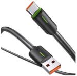 USAMS yu adatkábel, usb - type-c, 18w, gyorstöltő, 100cm, fekete (SJ732USB01)