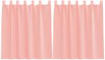 vidaXL 2 db rózsaszínű voile függönyök rúd zsebekkel 0.25 kg 4102196 4102196 (4102196)