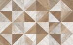Cersanit Reina 25x40cm barna-bézs mintás dekorcsempe