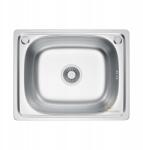 Melanstar Rozsdamentes Acél Mosogató Szatén 50x40 cm Szifonnal Melanstar (MEL5040S)