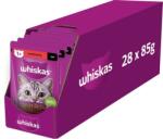 Whiskas Adult tasak 28x85g nedves macskaeledel marhahúsos szósszal felnőtt macskák számára