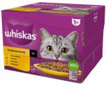 Whiskas Adult Poultry Feast mártásban 24x85 g csirke, kacsa, baromfi, pulyka darabok felnőtt macskák számára