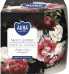 AURA Декоративна свещ с аромат aura mystical garden и горене 20 часа (sn71s-50)