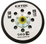 Extol tartalék gumi talp 8865038 rotációs csiszológéphez, 6"/150mm, 8 db lyuk, tépőzáras, max. 12.000/perc, vastagság: 10mm 8865038A (8865038A)