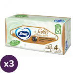Zewa Softis Natural Soft 4 rétegű illatmentes dobozos papírzsebkendő (3x80 db)
