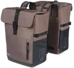 Basil Move Double Bag két részes táska csomagtartóra, oldalra, 2x15L, barna