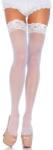 Leg Avenue Sheer Thigh Highs - White - O/s - Hosiery