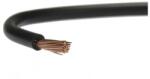 Utángyártott H07V-K Akkumulátor vezeték 10 mm2 fekete MKH vezeték 450/750V 1fm (H07V-K-10-1m-BK)