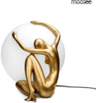 Moose Lighting UOMO 50 Művészi Asztali Lámpa Arany Fehér (KHM-MSE1501100453) - platinashop