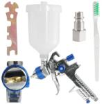 VERKE festékszóró pisztoly szórópisztoly 1, 3mm 600ml műanyag felsőtartályos HVLP H-888P V81295 (V81295)