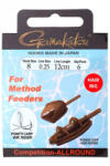 Gamakatsu Montura Gamakatsu Method Hair PCHR, Carlig Nr. 8, Fir 0.25mm, 12cm, 6buc/plic (GK.180052.8)