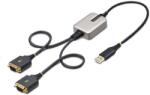 StarTech Startech. com 2-PORT USB SERIAL ADAPTER TO DUAL DB9 RS232 ADAPTER (2P1FFC-USB-SERIAL)