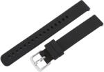  Műanyag okosóra szíj, gyorskioldós, fekete színű, normál hossz, 14 mm (9366-1)