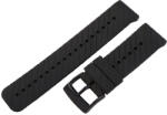  Műanyag okosóra szíj, gyorskioldós, fekete színű, normál hossz, 24 mm (9350-5)