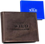 WILD Férfi Bőr Pénztárca -AW-N992-MAL-0493 D. B- Sötét Barna - (5903051230493)