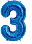  Óriás szám fólia lufi - 3 - Kék