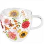 Ambiente Duplafalú borosilicate üvegcsésze 250ml Autumn blooming