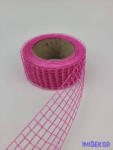  Hálós szalag 4, 5cm x 10m - Pink
