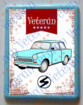  Hűtőmágnes Műanyag - Trabant 601 kék (116971)