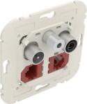 Efapel Мултимедиен контакт r-tv-sat 2х rj45 категория 6 utp (21546)