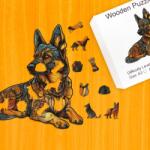  Legendás német juhász fa puzzle L Prémium fa doboz