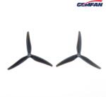 Gemfan Elice Gemfan Cinelifter 7535, 3 Pale, Policarbonat, Negru (6936572282626)